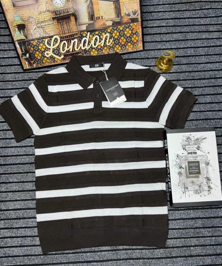 Polo Rayé Homme Élégant