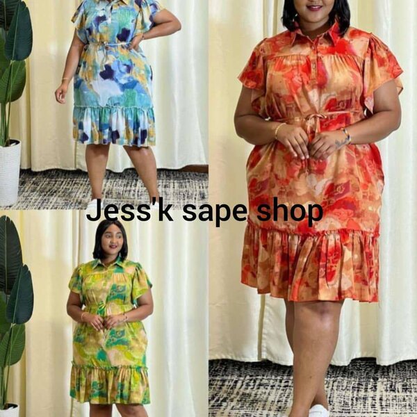 Robe imprimée colorée chic