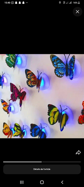 Veilleuses Papillon LED