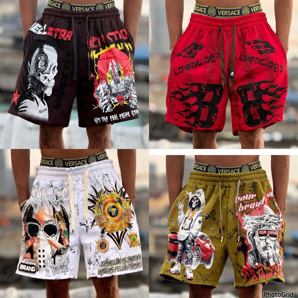 Shorts à motifs graphiques tendance