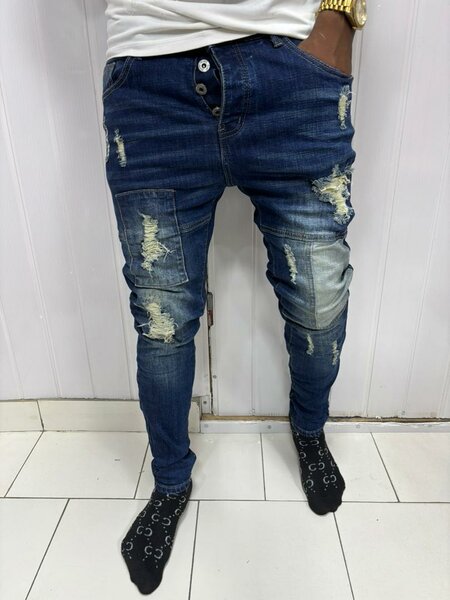 Jean slim déchiré homme