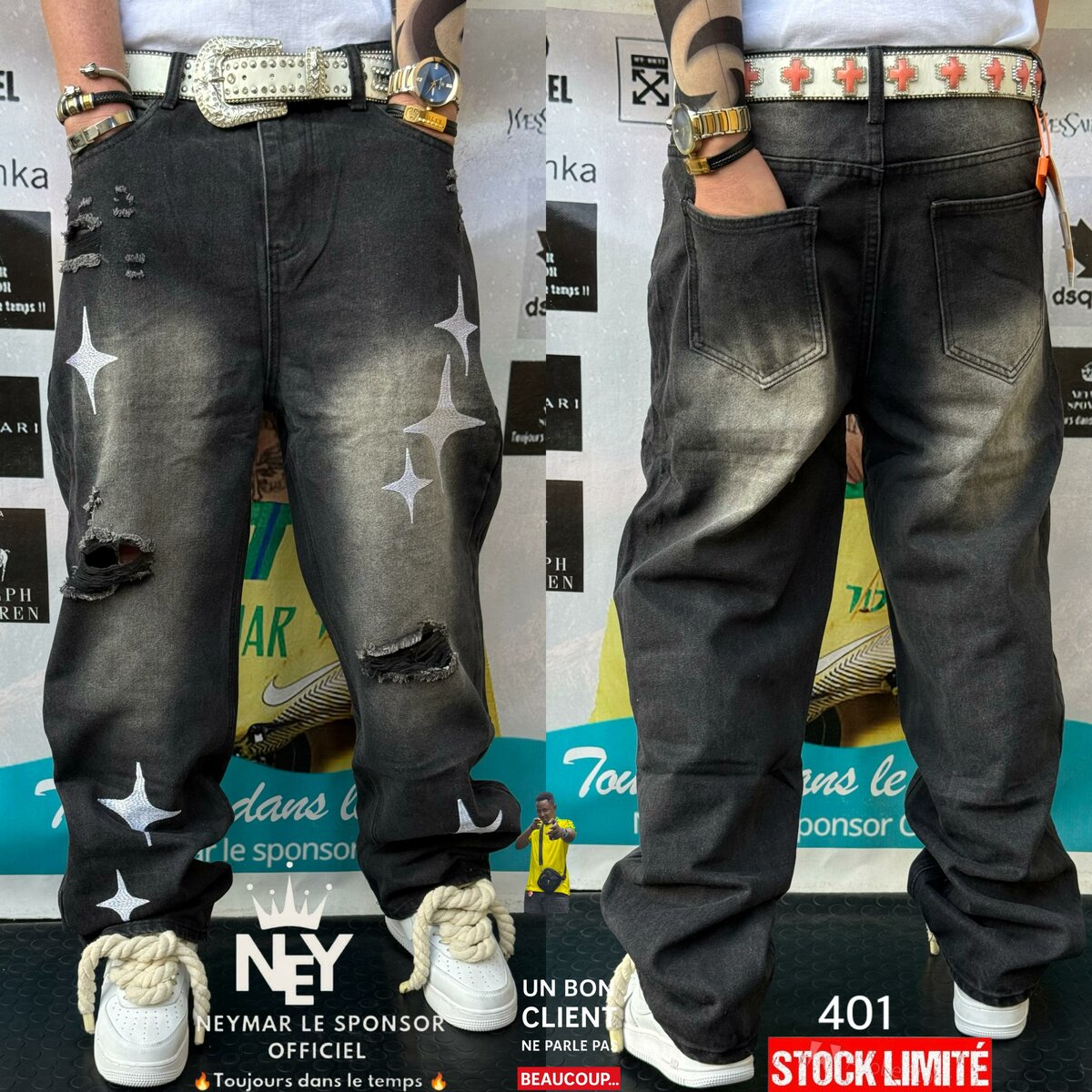 Jean baggy style urbain