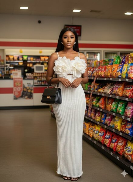 Robe élégante à fleurs