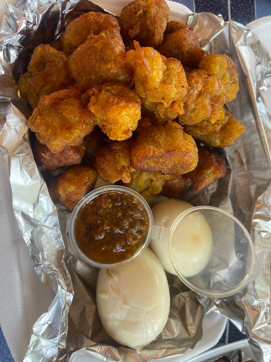 Claclo de banane-œuf bouillie