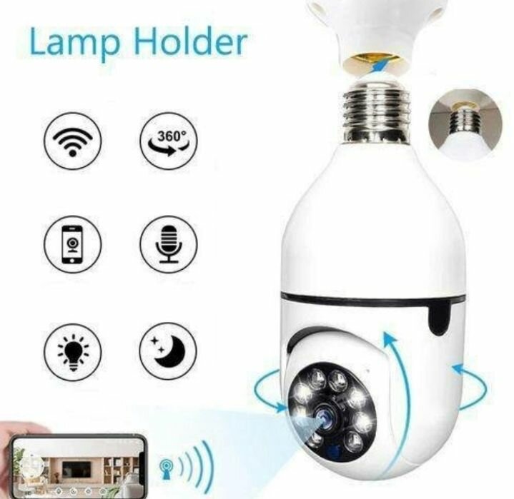 Caméra de surveillance LED 360°