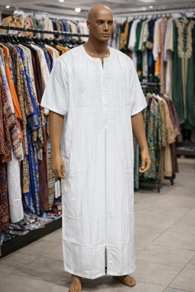Tunique africaine blanche pour homme