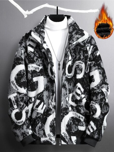Veste polaire imprimée homme