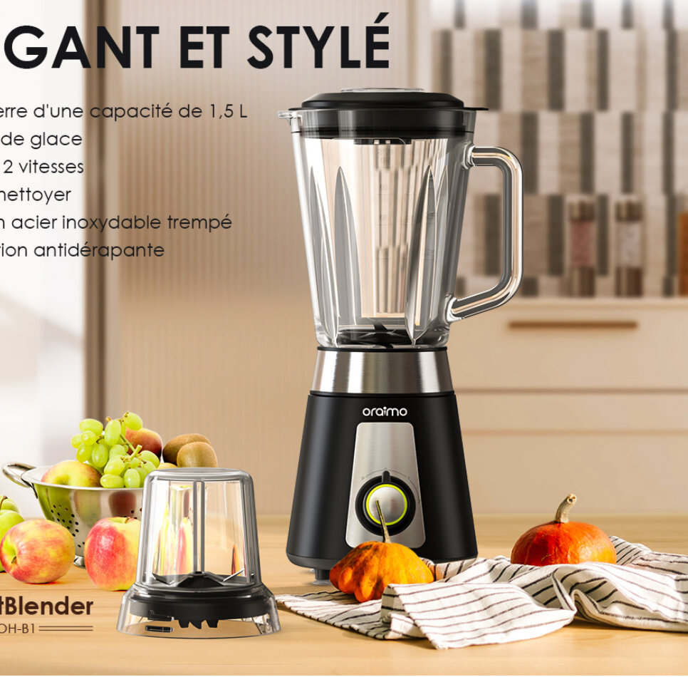 Blender Oraimo 1,5 L - Puissant et Durable