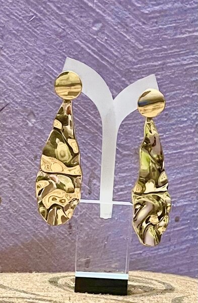 Boucles d'oreilles dorées