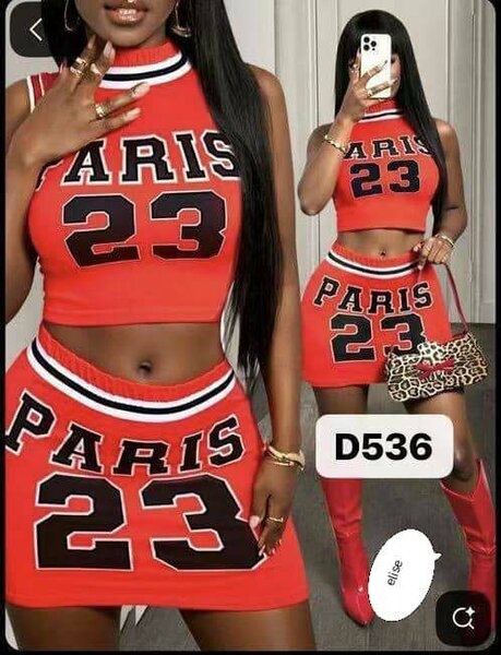 Ensemble rouge "Paris 23"