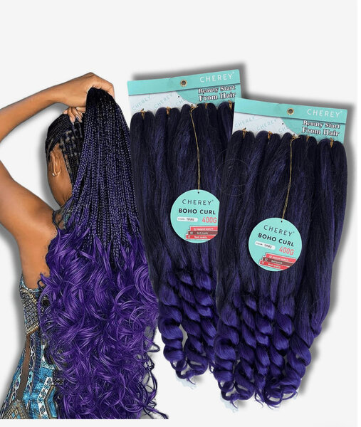 Cheveux Bouclés Boho 24"