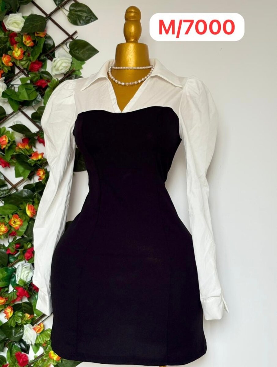 Robe élégante en similicuir