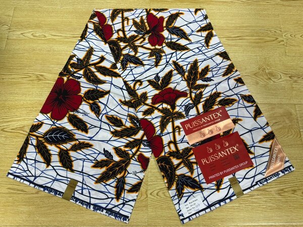 Tissu Wax Africain Floral