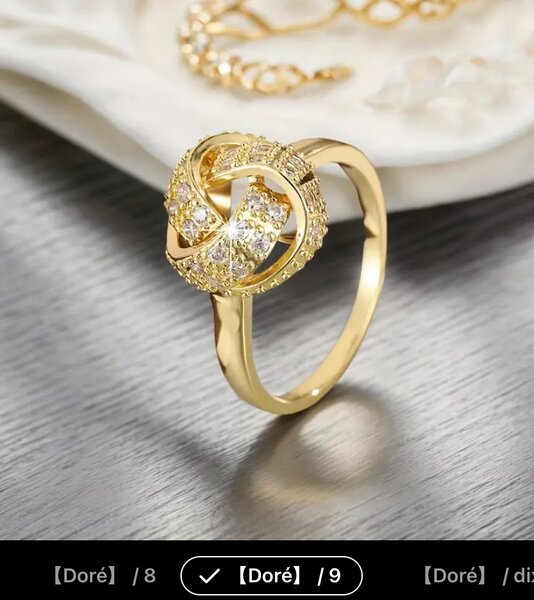 Bague élégante incrustée