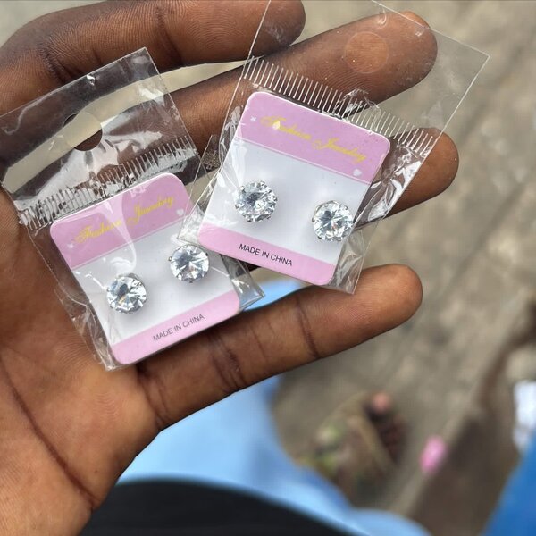 Boucles d'oreilles brillantes