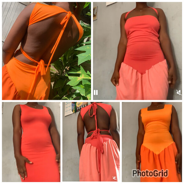 Robe longue sans dos tendance