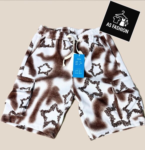 Shorts cargo homme imprimé étoiles