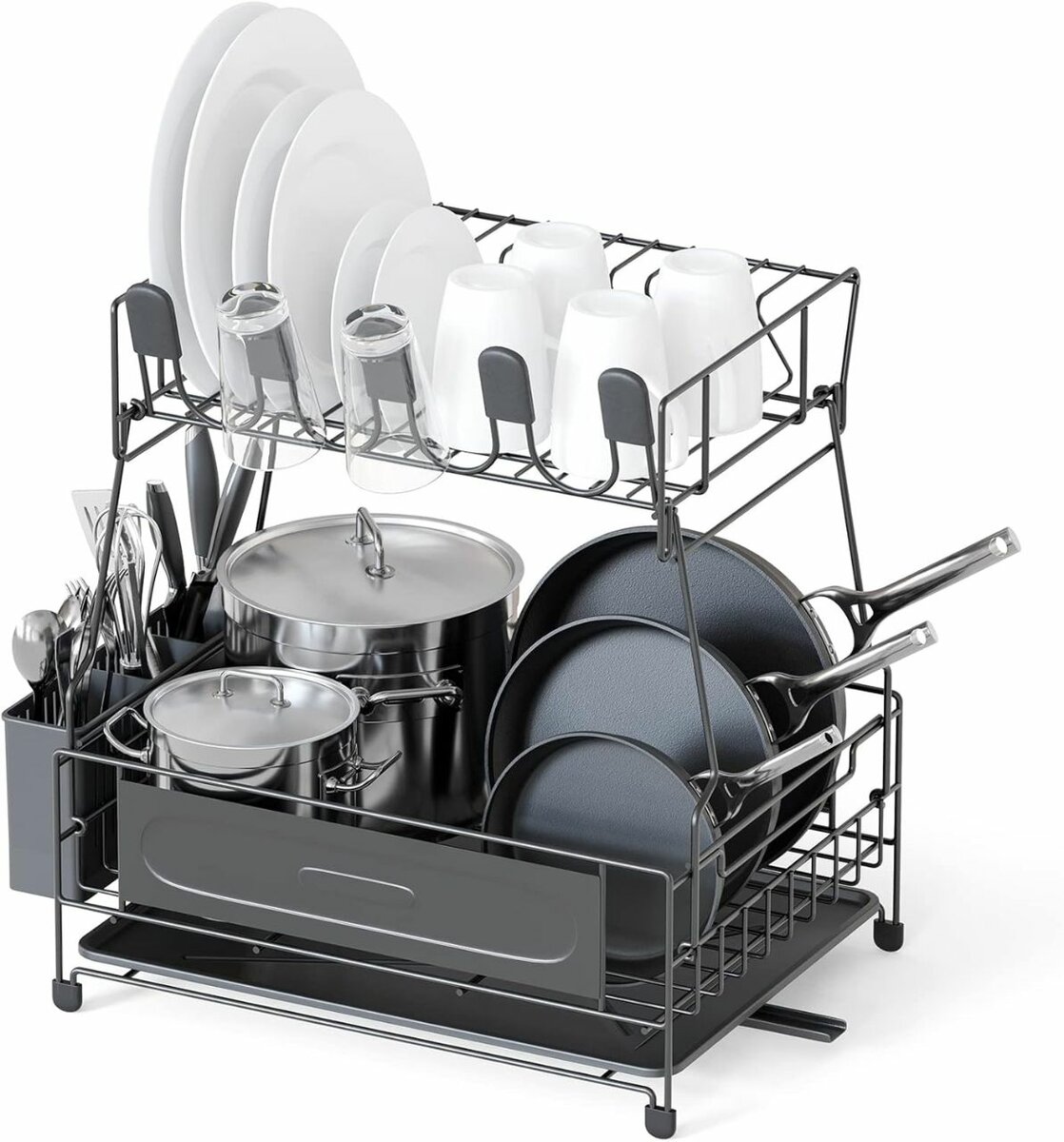 Égouttoir à vaisselle 2 niveaux
