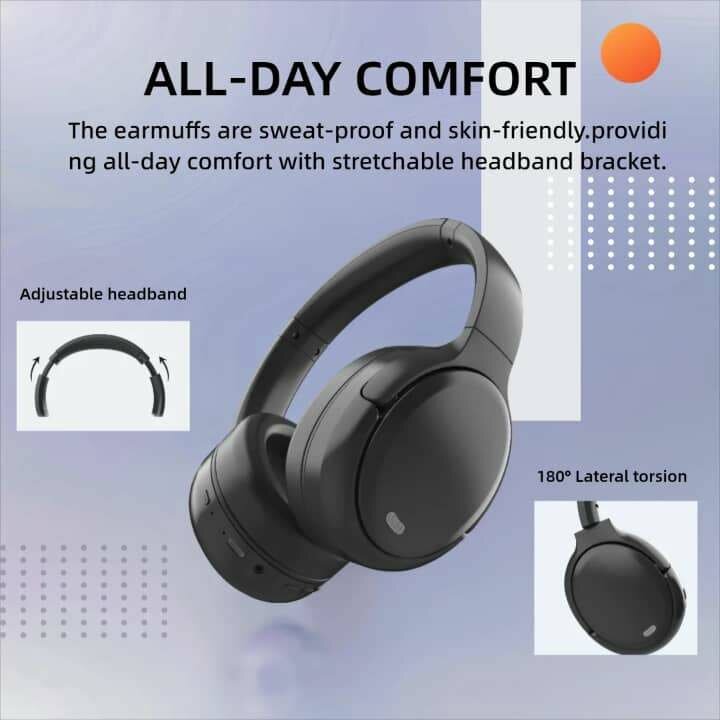 Casque audio sans fil Bluetooth confortable