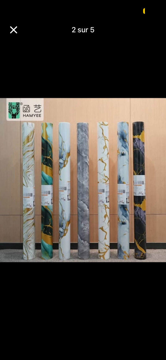 Papiers peints adhésifs marbre