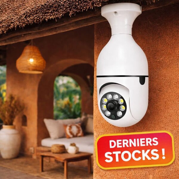 Caméra de sécurité extérieure avec éclairage