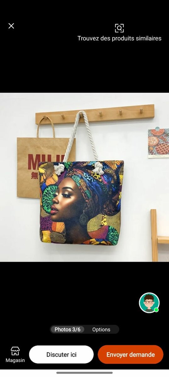 Sac cabas artistique