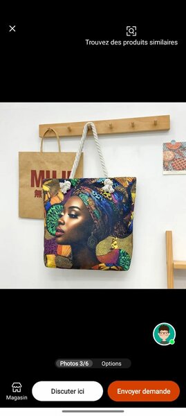 Sac cabas artistique