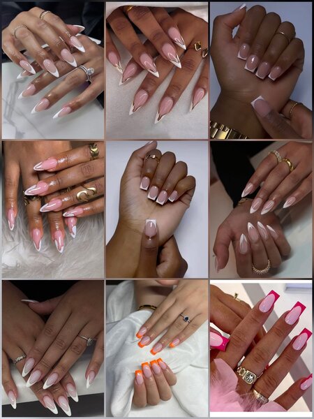 Manucure nail art papillon