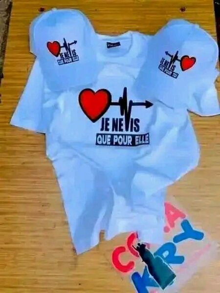 T-shirt "Je Ne Vis Que Pour Elle"