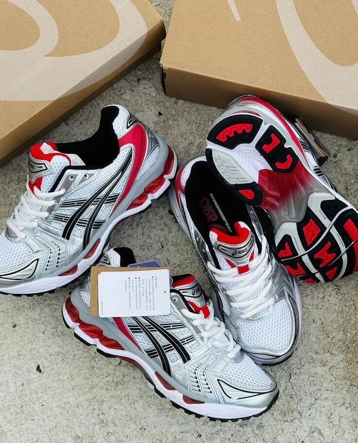 ASICS Kayano 14 Rouge Blanc