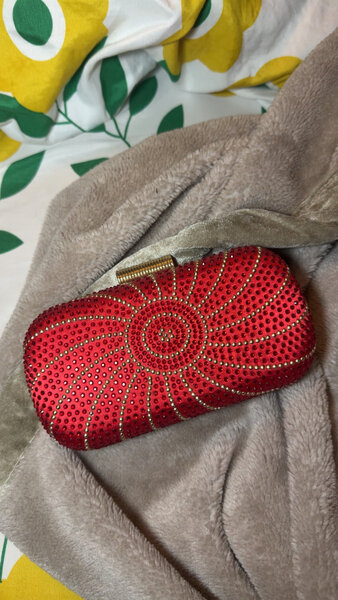 Pochette élégante strass