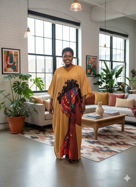 Robe caftan bohème chic