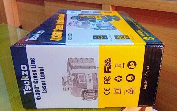 Tsokzo 4X360° Niveau Laser Croix