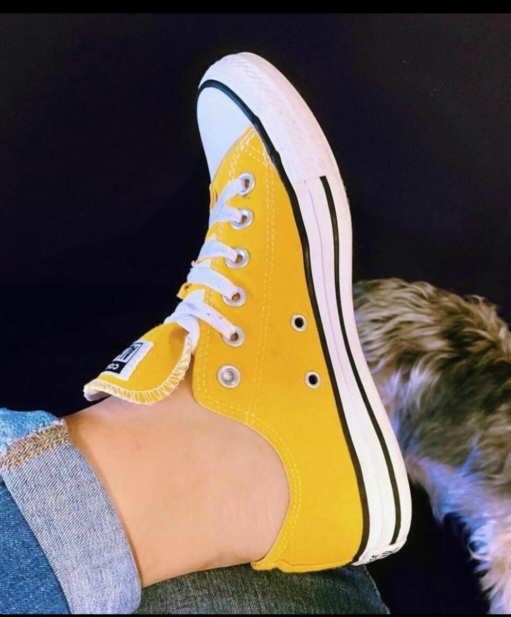 Baskets basses jaunes classiques