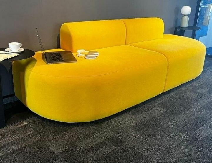 Canapé modulable en tissu