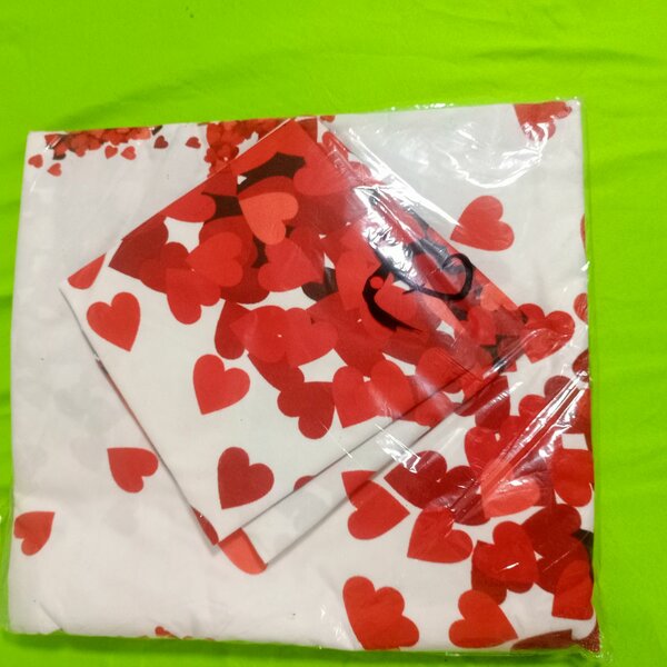 Parure de lit avec coeurs et fleurs