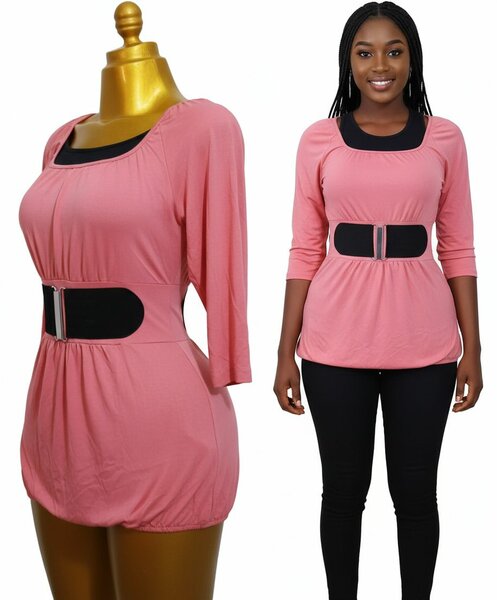 Tenue orange ceinture noire