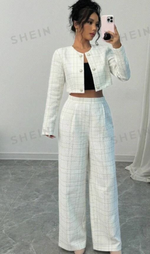 Ensemble pantalon et veste SHEIN