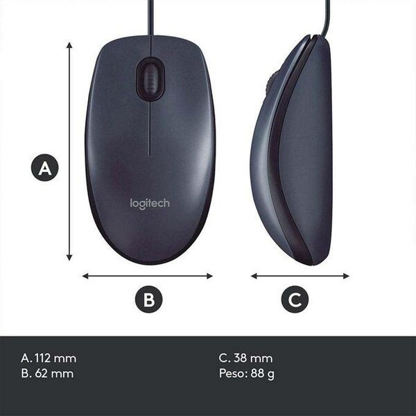 Souris Filaire Logitech M100R