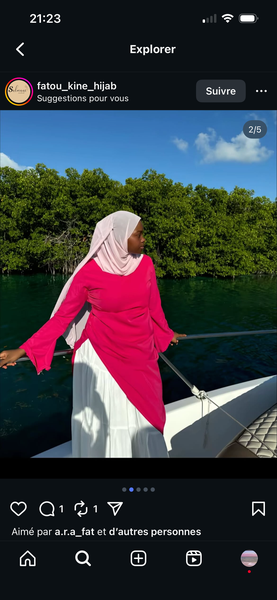 Tunique Rose Élégante