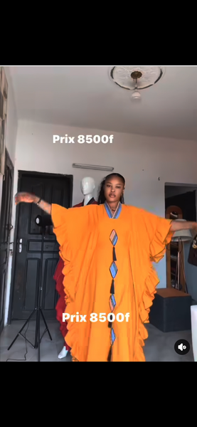 Robe caftan colorée élégante