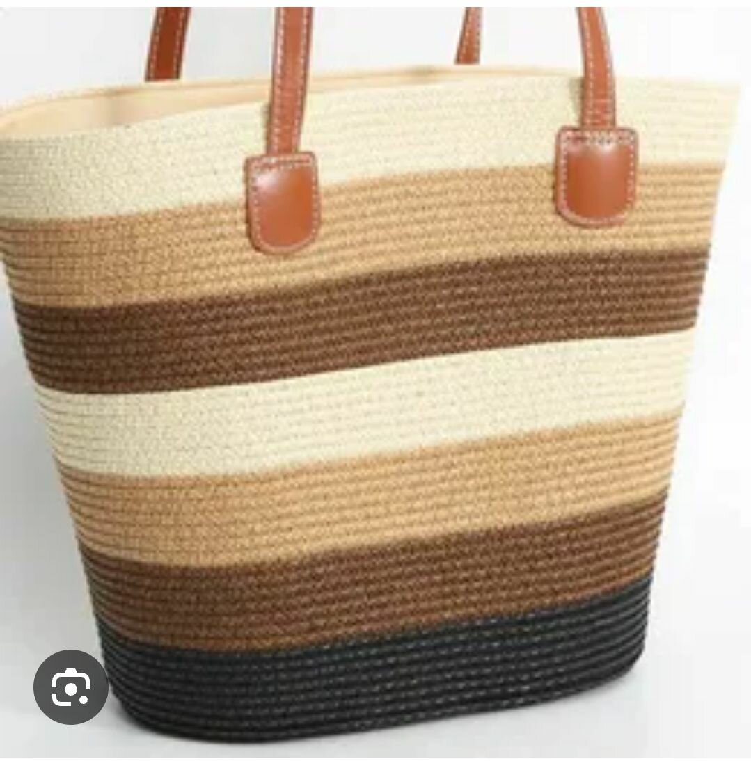 Sac fourre-tout à rayures