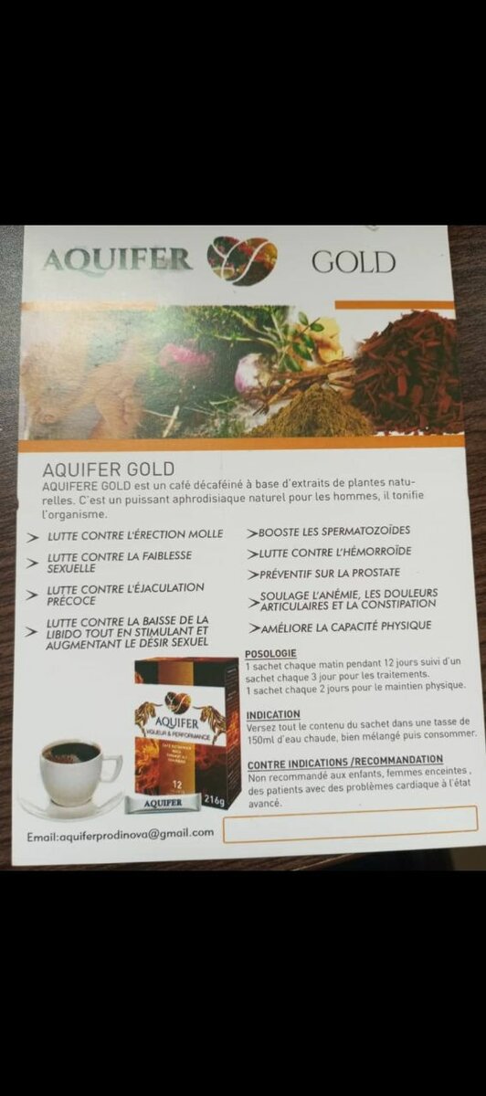 Aquifer Gold Café Énergisant