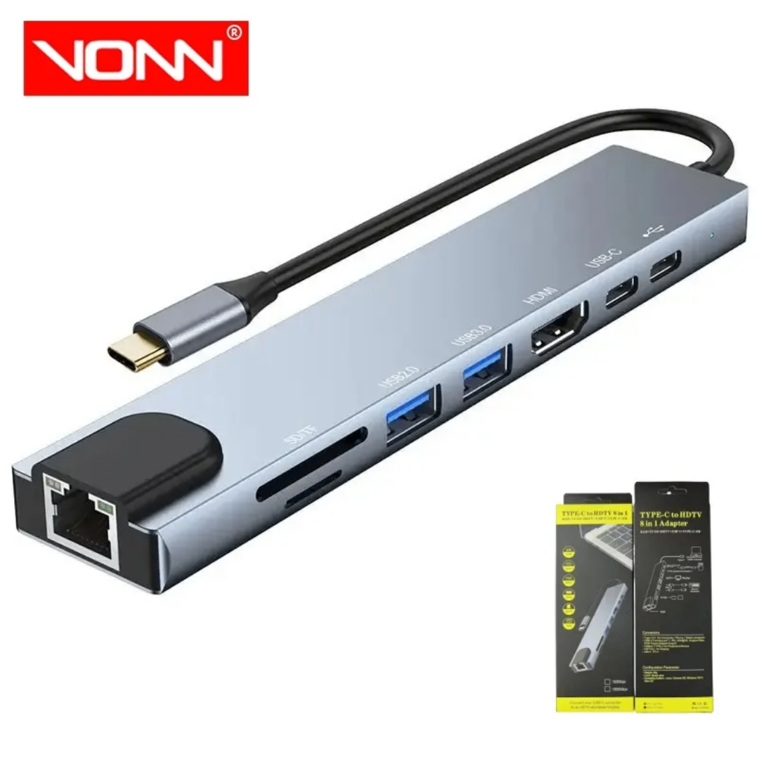 Adaptateur USB-C 8-en-1