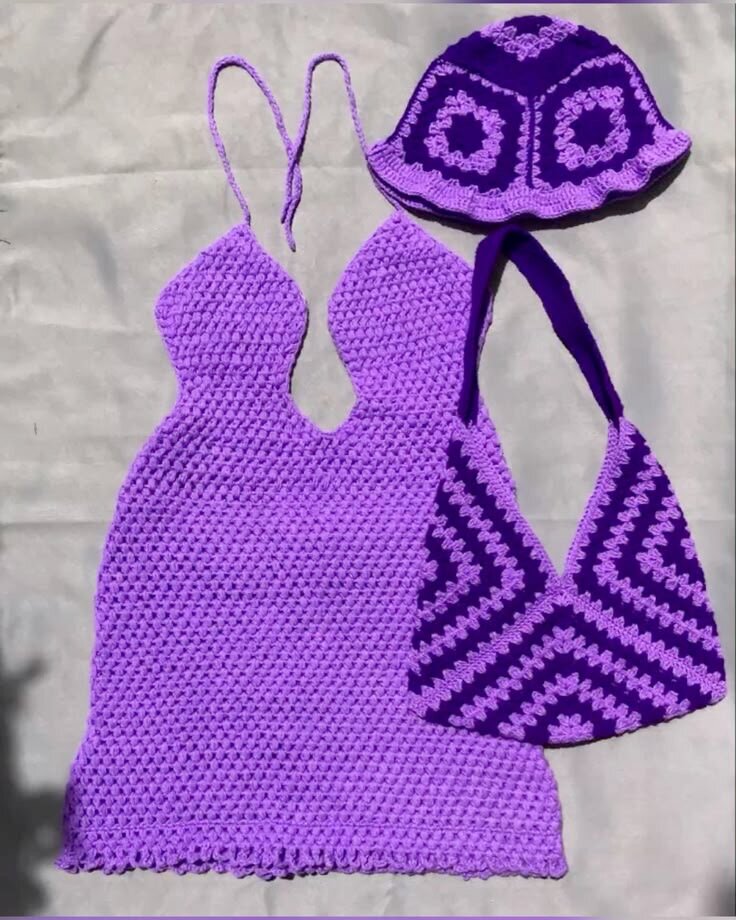Ensemble de plage au crochet