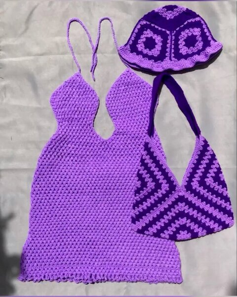 Ensemble de plage au crochet
