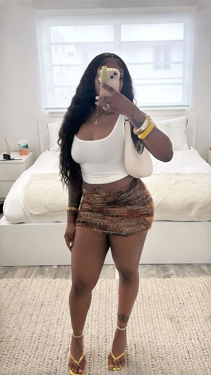 Jupe Mini en Tricot Coloré