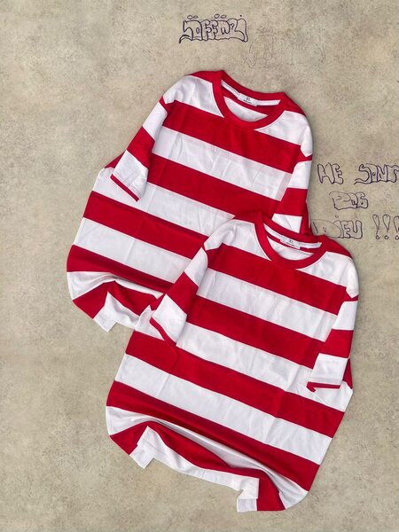 T-shirts rayés unisexes