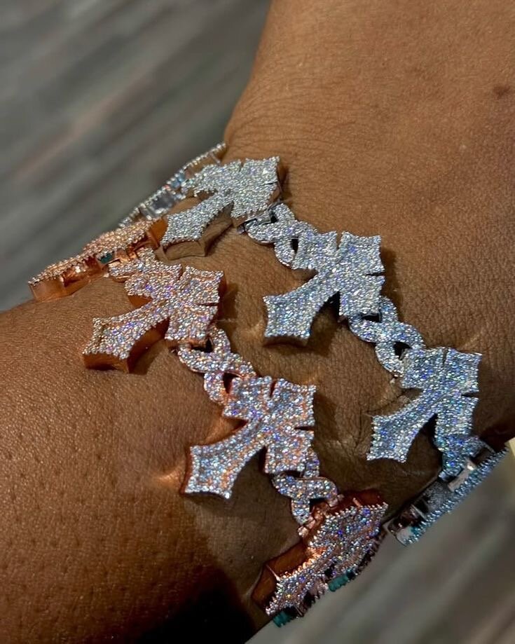 Bracelet en argent croix