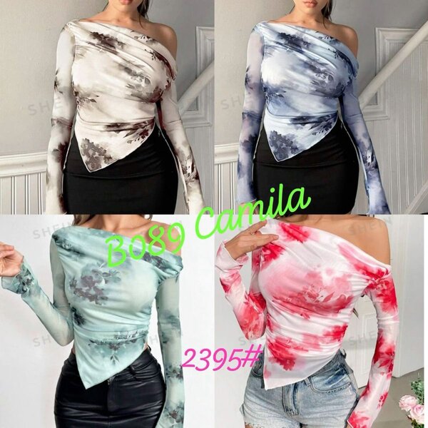 Top asymétrique tie-dye